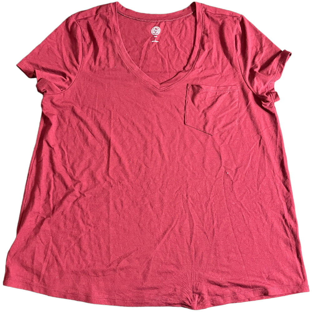 SO Womens T-Shirt Maroon Size Large